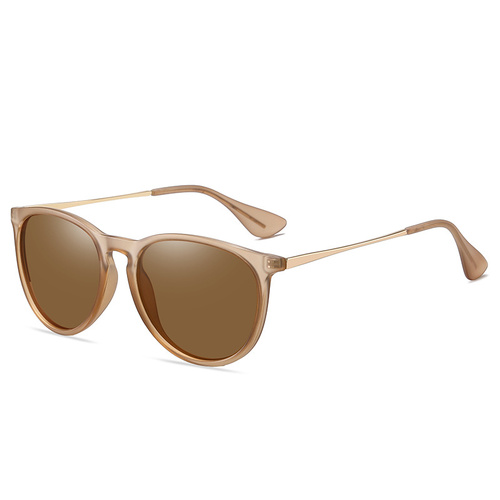 Brown Stylish Polarized Sunglasses for Men and Women - UV Protection, Lightweight Design, Trendy Sunglasses for Outdoor Activities - Main Image