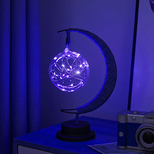 Blue USB model with ball LED Decorative Light with Blue Glow, USB Powered, Perfect for Bedroom, Party & Gift - Main Image