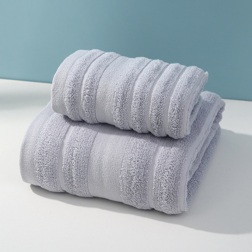 Light Grey Premium Soft Cotton Towels Set Absorbent, Quick-Dry, Comfortable and Durable, Available in Multiple Colors - Main Image