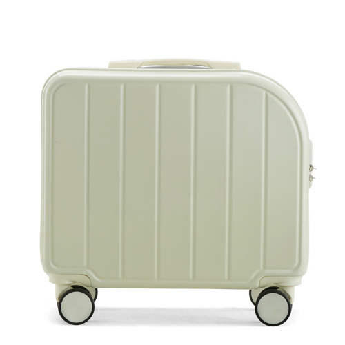 Grain White 18-Inch Lightweight Carry-On Luggage - Waterproof & Anti-Theft Suitcase with Silent Universal Wheels - Main Image