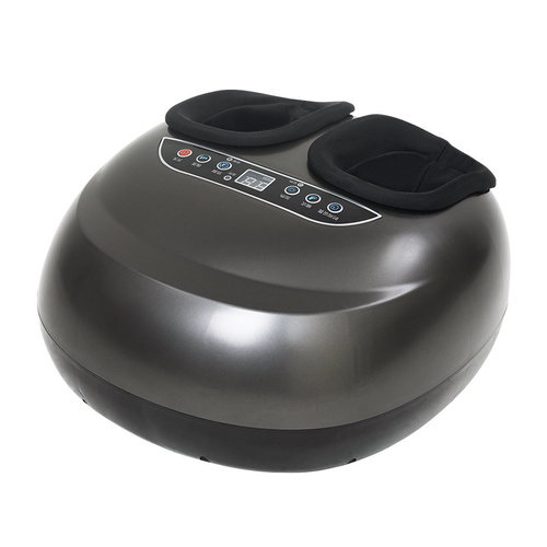 Luxury Automatic Foot Massager - Black Shiatsu Foot and Calf Massager with Adjustable Intensity, Air Compression, and Digital Display - Main Image
