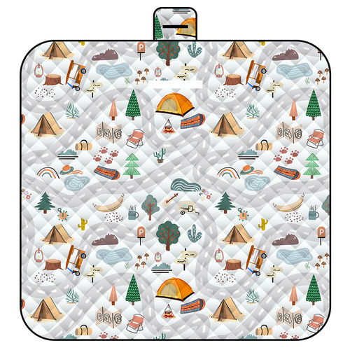 Thickened Waterproof Picnic Blanket - Portable Outdoor Beach Mat for Camping and Hiking 150*200cm(maze) - Main Image