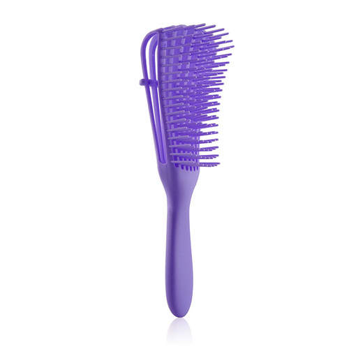3PCS Purple Octopus-Style Detangling Brush - 8 Flexible Arms for Effortless Hair Styling - Main Image