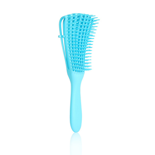 3PCS Blue Octopus-Style Detangling Brush - 8 Flexible Arms for Effortless Hair Styling - Main Image