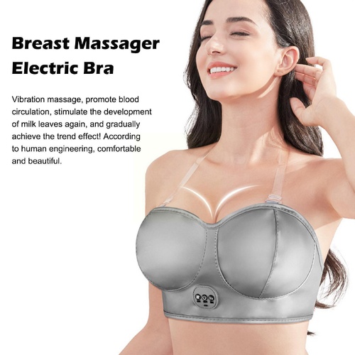 Electric Breast Massager Bra - Wireless, Comfortable Vibration Massage for Relaxation and Circulation - Main Image