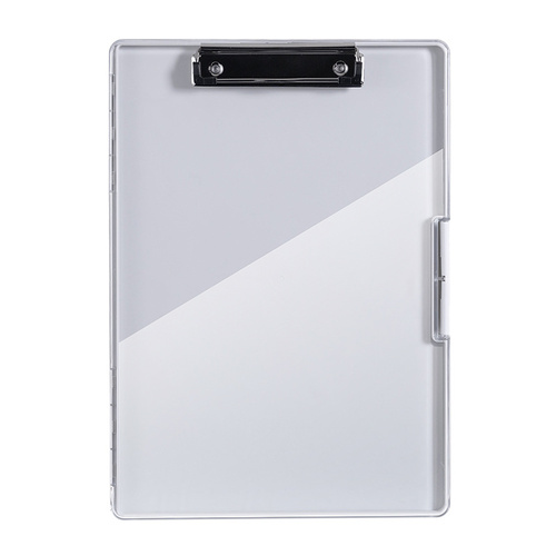 Light Gray A4 Plastic Document Storage Clipboard - Portable and Durable - Main Image