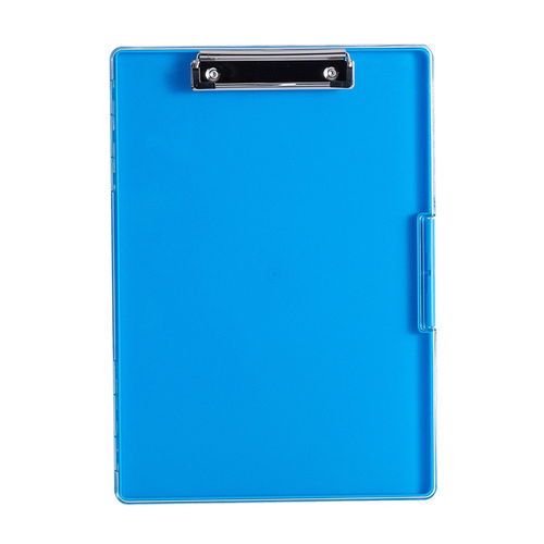 Blue A4 Plastic Document Storage Clipboard - Portable and Durable - Main Image