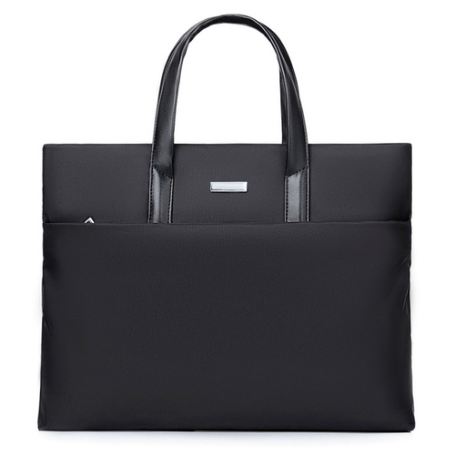 Black Lightweight Business Tote Bag - Durable and Stylish for Work and Travel - Main Image