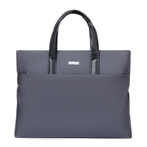 Gray Lightweight Business Tote Bag - Durable and Stylish for Work and Travel - Main Image