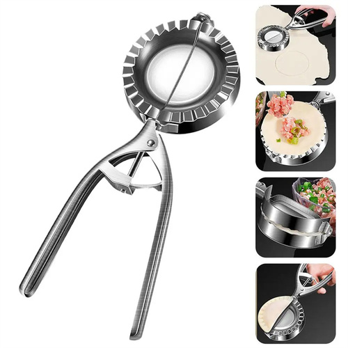 Stainless Steel Dumpling Maker with Handle - 304 Food-Grade Material - Main Image