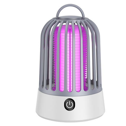 Gray Electric Mosquito Killer Lamp with Dual Modes - 1200MA USB Rechargeable - Main Image