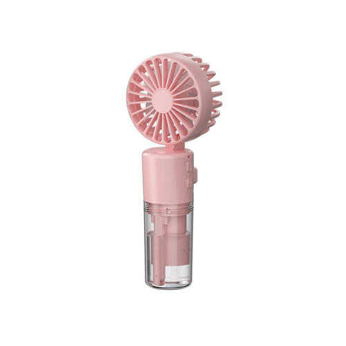 Portable 4-Speed Mini Spray Fan with Moisturizing Function - F2 Pink (2PCS) - Main Image