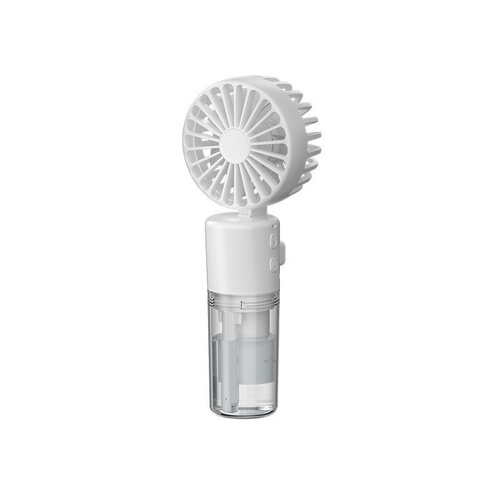 Portable 4-Speed Mini Spray Fan with Moisturizing Function - F2 White (2PCS) - Main Image