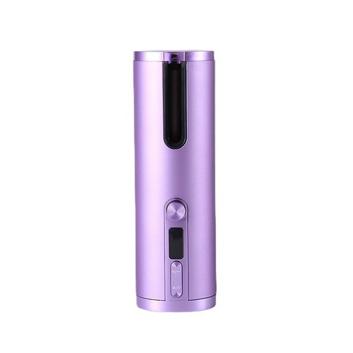 Cordless Automatic Hair Curler with Adjustable Temperature - Purple - Main Image