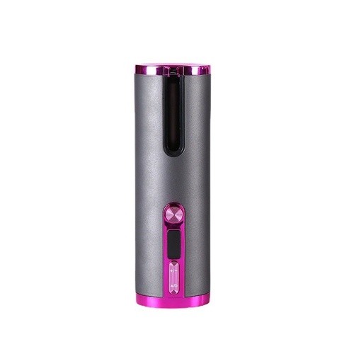 Cordless Automatic Hair Curler with Adjustable Temperature - Gray - Main Image