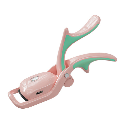 Pink Electric Heated Eyelash Curler - 3 Temperature Settings, Rechargeable, Compact Design - Main Image