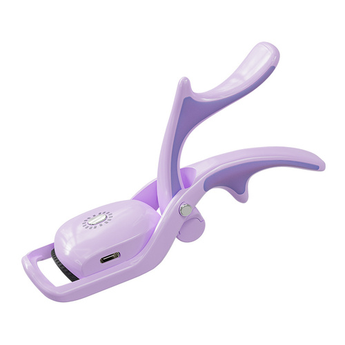 Purple Electric Heated Eyelash Curler - 3 Temperature Settings, Rechargeable, Compact Design - Main Image