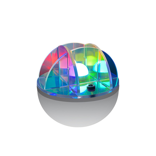 3W LED Acrylic Crystal Ball Night Light with Adjustable Colors - USB Powered - Main Image