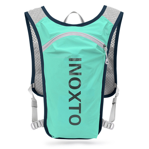 Lightweight Hydration Running Vest with 5L Capacity and Reflective Strips, Light Green - Main Image