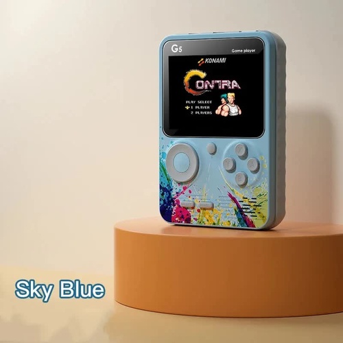 G5 Retro Handheld Game Console with 500 Classic Games -Sky Blue - Main Image