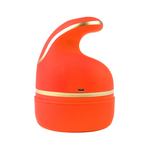 Orange Portable 3D Electric Massage Device with Adjustable Speeds and USB Charging - Main Image