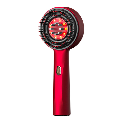 WN-02 Red Multi-Function Red Light Massage Comb with 3 Modes and Rechargeable Battery - Main Image