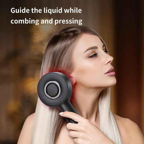 WN-02 Gray Multi-Function Red Light Massage Comb with 3 Modes and Rechargeable Battery - Main Image