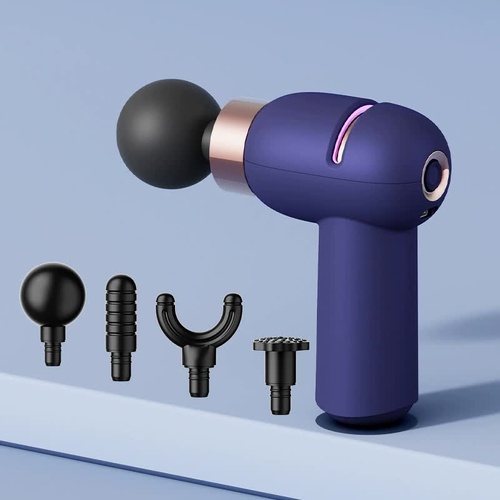 LC-005-Purple Portable Mini Massage Gun - Quiet Muscle Massager with 6 Speeds - Main Image
