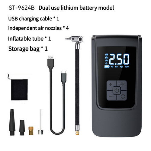 ST-9624B Advanced Portable Wireless Digital Tire Inflator with USB  Charging, 150 PSI Max Pressure - Main Image