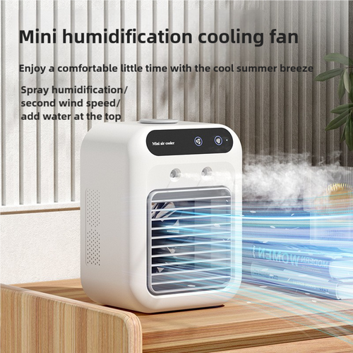 Portable Mini Air Cooler L7 with 500ml Water Tank and Humidifier Function - Main Image