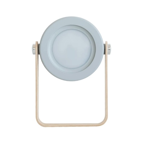 Gray Transformable Lantern Desk Lamp with USB Rechargeable Battery - Touch Control, 3 Brightness Levels, 0.3W - Main Image