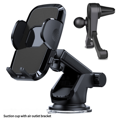 360° Adjustable Car Phone Holder - Dashboard and Air Vent Mount（S161+CF26） - Main Image