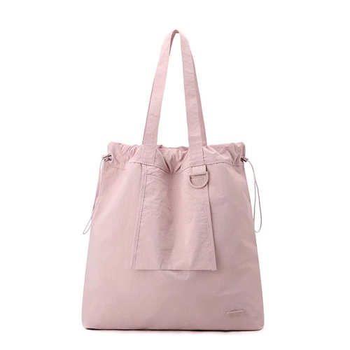 Pink Large Capacity Tote Bag - Lightweight Single Shoulder Bag for Commute, Casual Outings, and Shopping - Main Image