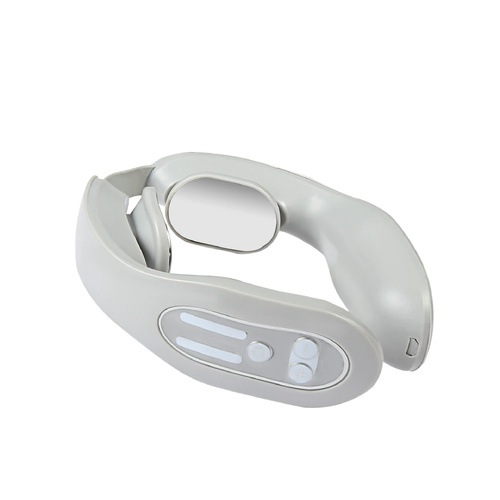 Gray 12-Level Intelligent Neck Massager with Heating Function - Pain Relief and Relaxation - Main Image