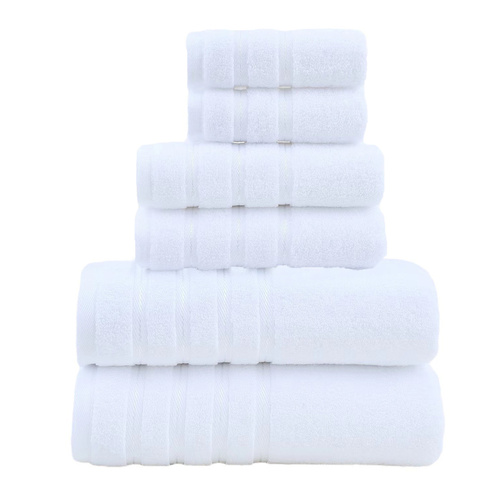White Luxury Cotton Towel Set - 36-Piece Ultra-Soft Bath, Hand, and Washcloth Set - Main Image