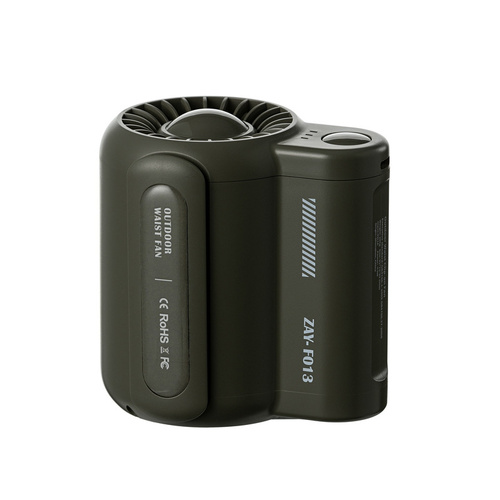 Green Outdoor Waist Fan - Portable Wearable Fan for Hands-Free Cooling - Main Image