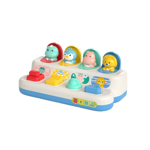 Animal Shape Sorter Toy - Educational Toy for Toddlers 18 Months and Above - Interactive Colorful Button Press Toy - Main Image