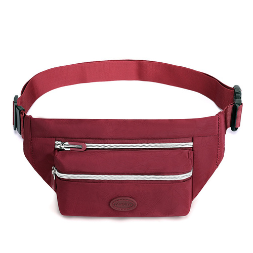 Red Casual Chest Bag - Water-Resistant Compact Waist Pack for Women with Adjustable Strap - Main Image