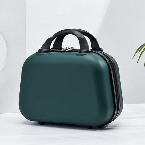 Green Handheld Makeup Organizer - Compact and Portable Cosmetic Storage Case with Multiple Color Options - Main Image