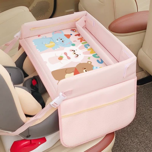 Little Bear Little Elephant Little White Rabbit Children's Portable Car Seat Activity Tray - Multifunctional Travel Desk - Main Image