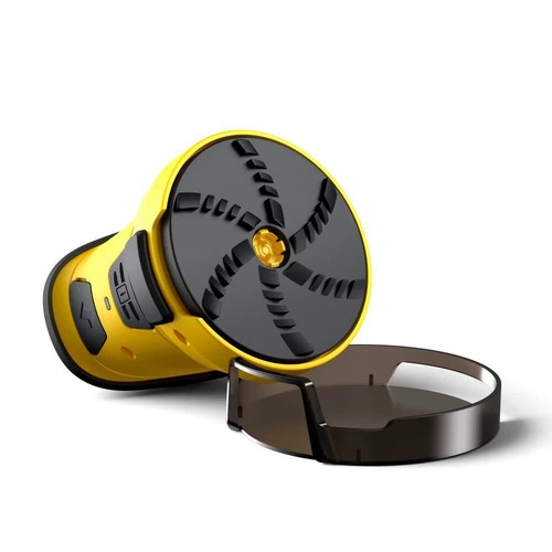 Yellow Rechargeable Electric Ice Scraper - Handheld Windshield Defroster - Main Image