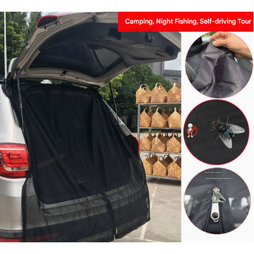 S Magnetic Car Tailgate Mosquito Net - Camping and Outdoor Bug Screen - Main Image