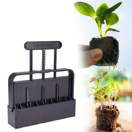 5x5 Soil Block Maker - Durable Handheld Gardening Tool for Seed Starting - Main Image