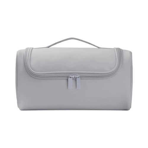 Grey Portable Hair Styling Tool Organizer - Travel Storage Bag with Compartments - Main Image