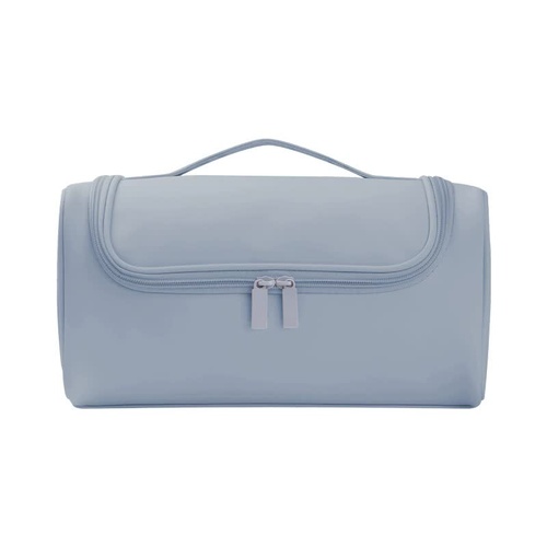 Blue Portable Hair Styling Tool Organizer - Travel Storage Bag with Compartments - Main Image