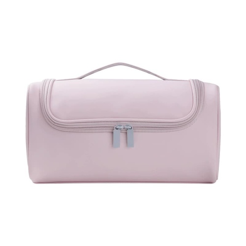Pink Portable Hair Styling Tool Organizer - Travel Storage Bag with Compartments - Main Image