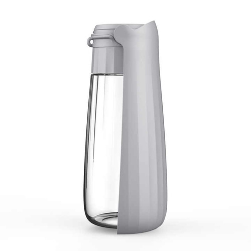 Grey Portable Dog Water Bottle - Leak-Proof Travel Pet Hydration Solution - Main Image