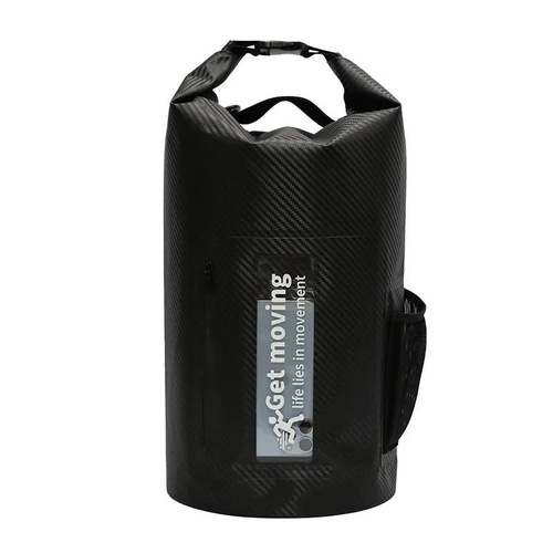 Black 10L Multifunctional Waterproof Dry Bag Backpack - Roll-Top Outdoor Bag for Water Sports and Travel - Main Image