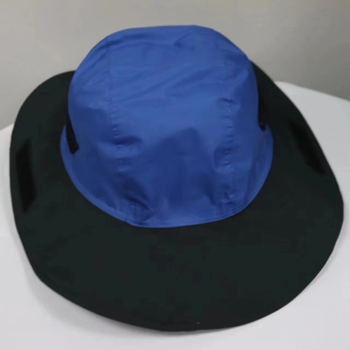 Blue Outdoor Waterproof Wide-Brim Rain Hat - Heavy-Duty Rain Protection - Main Image