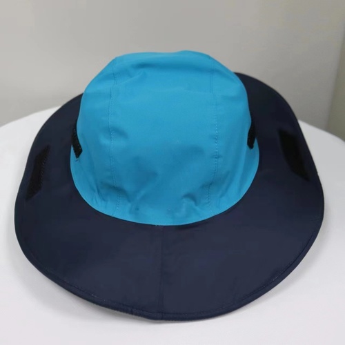 Light Blue Outdoor Waterproof Wide-Brim Rain Hat - Heavy-Duty Rain Protection - Main Image